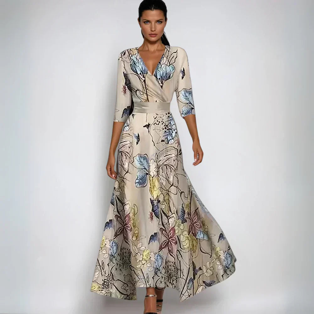 Jocelyn - Sophisticated Floral Dress