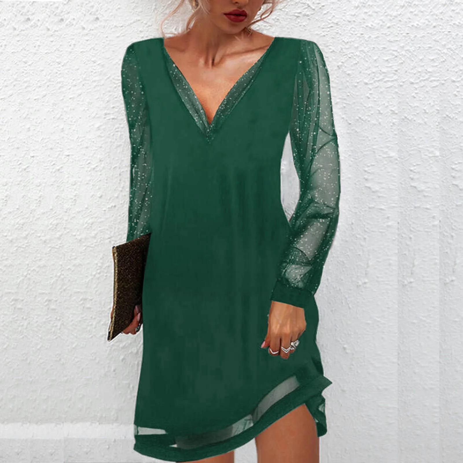 Lila - Lace Sleeve Dress