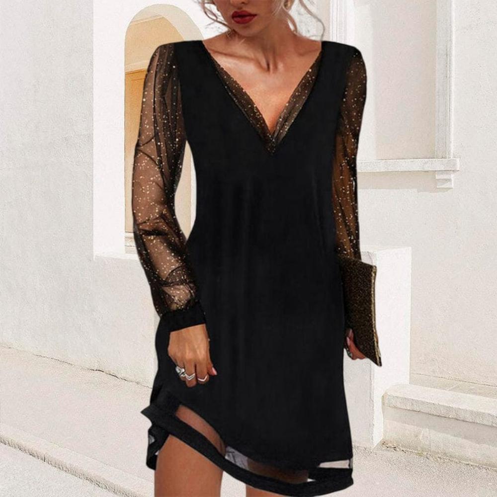 Lila - Lace Sleeve Dress
