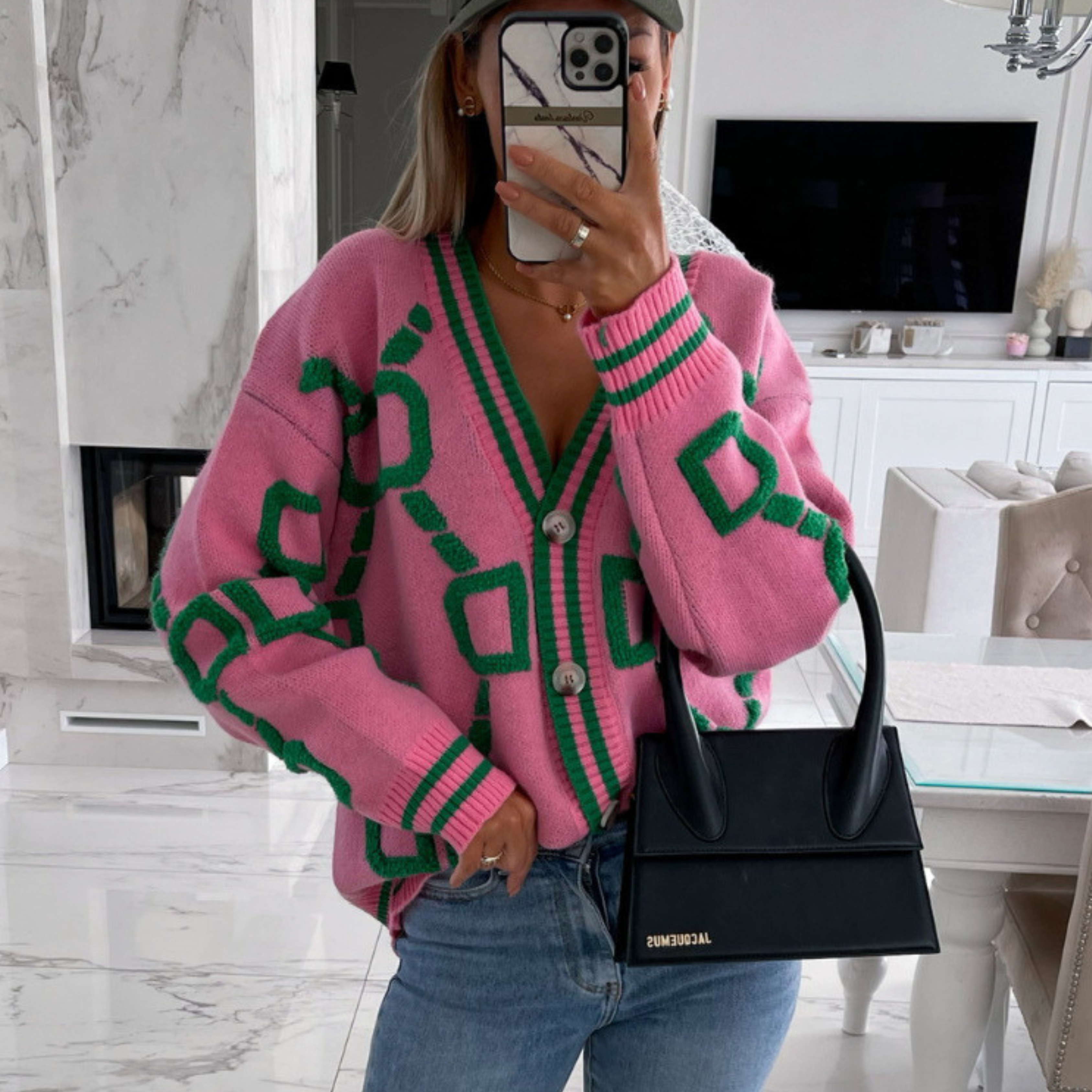 Elea - Classy Button Down Long Sleeve Cardigan