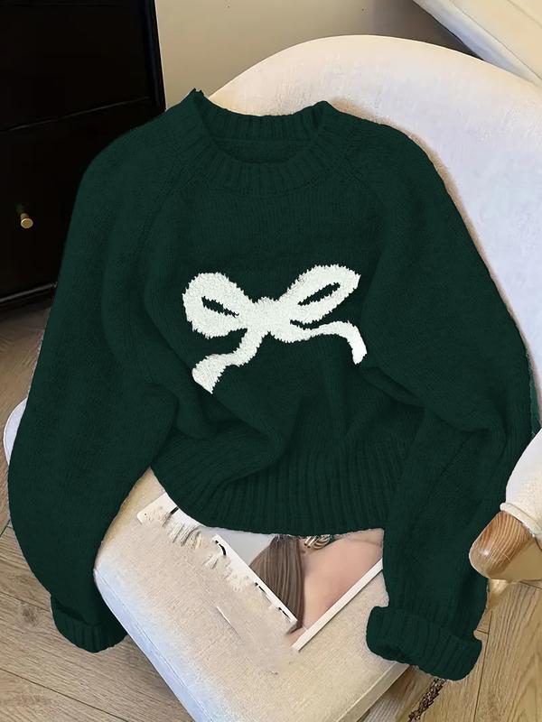 Cora- Elegant Bow Knit Sweater for Autumn & Winter Autumn