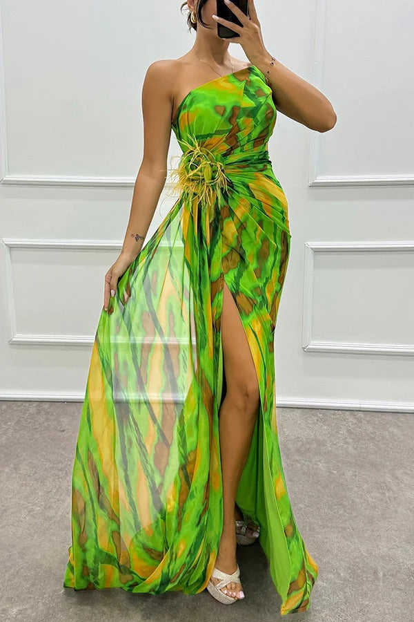 Anaïs – Vibrant Draped Dress