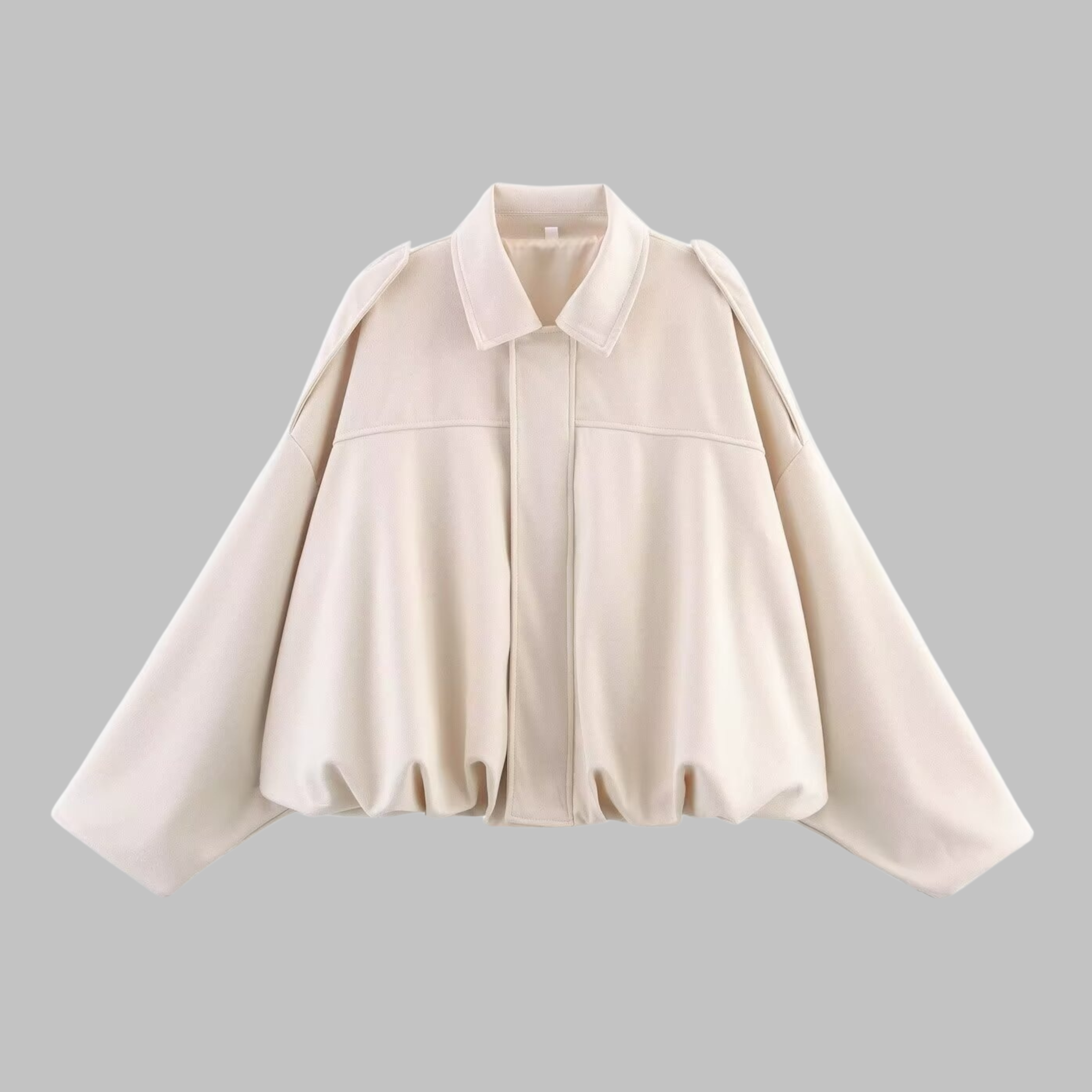 Arbana - Comfy Loose Fit Military Jacket