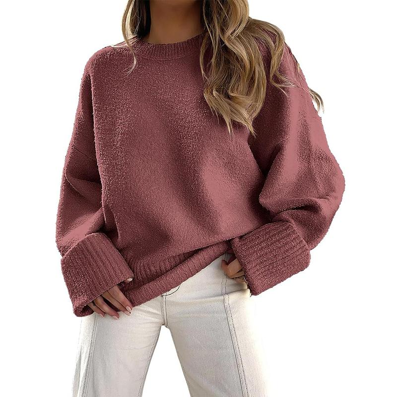 Stella - Long Sleeve Crewneck Pullover Sweater for Everyday Warmth