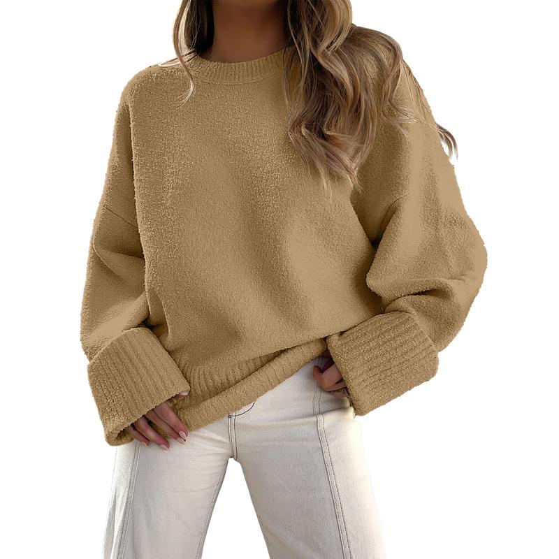 Stella - Long Sleeve Crewneck Pullover Sweater for Everyday Warmth