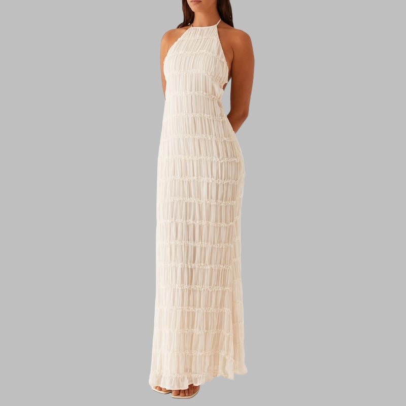 Lunet - Elegant Sleeveless Backless Bodycon Maxi Dress
