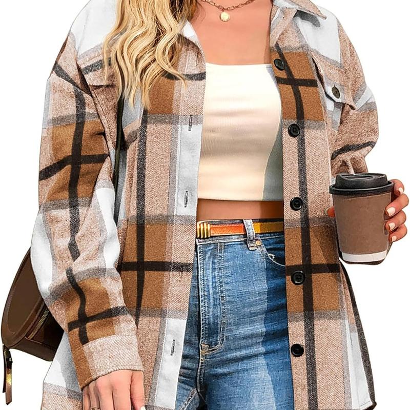 Brigid - Stylish Plus-Size Shacket