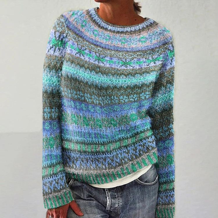Harper - Vibrant Fair isle Sweater