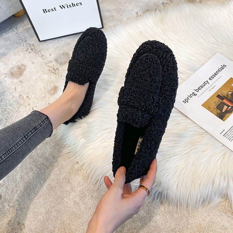 Coco - Cozy Sherpa Loafers