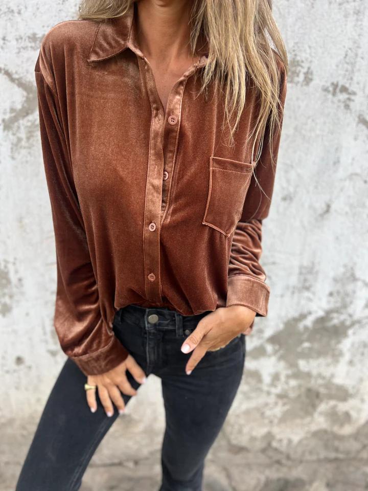 Dahlia - Soft Velvet Shirt
