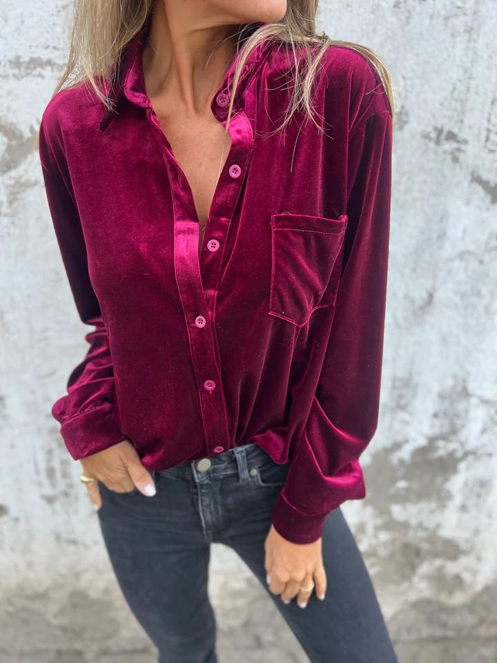 Dahlia - Soft Velvet Shirt
