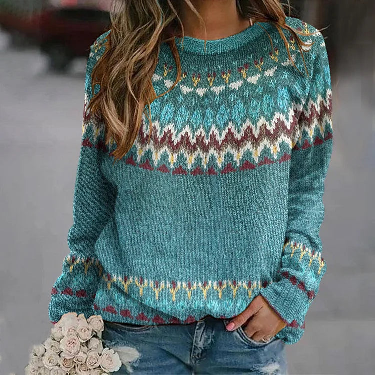 Finley - Boho Wave Knit sweater