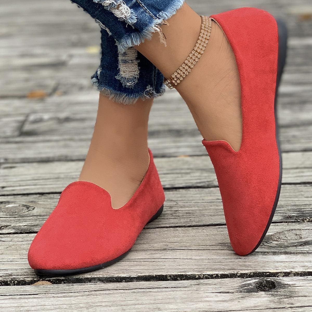 Janelle – Casual Comfortable Pointed-Toe Flats