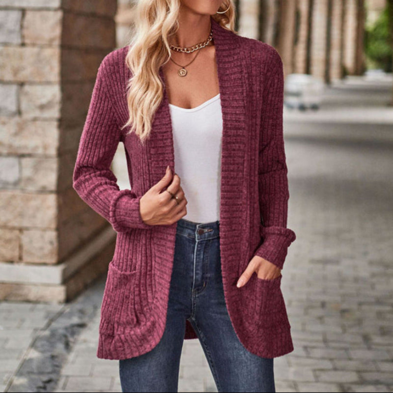 Lucile - Cozy Lightweight Long-Sleeve Open Front Cardigan