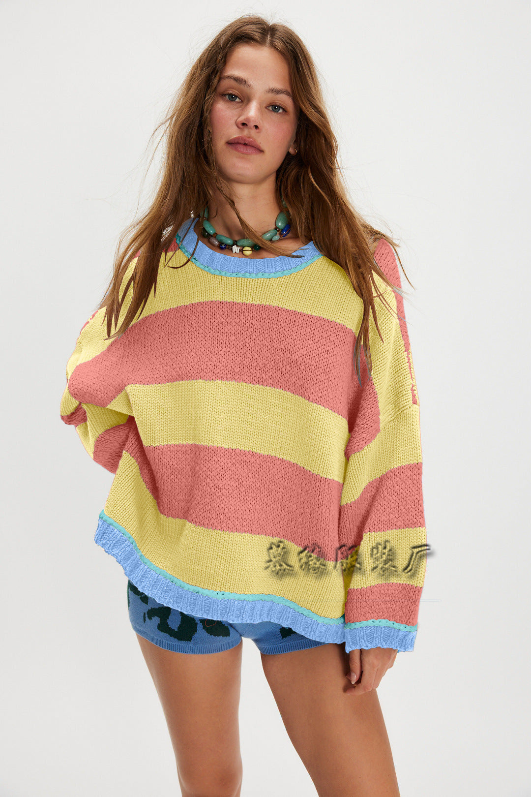 Xiang - Classic Striped Crew Neck Sweater
