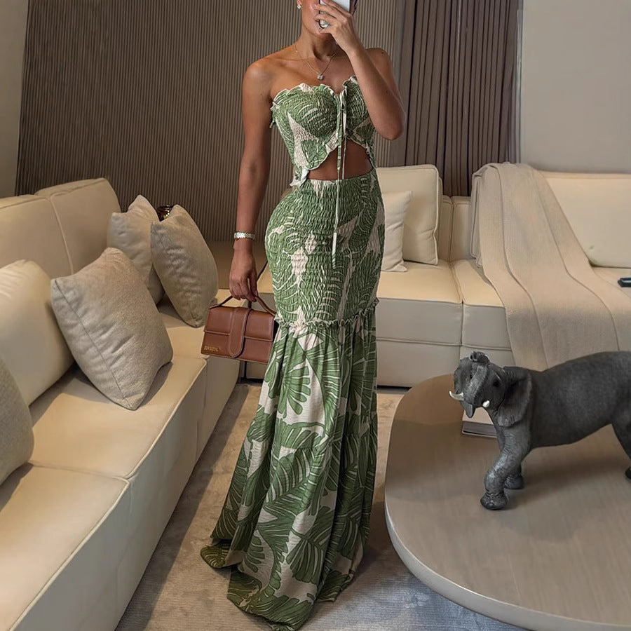 Livara – Classy Ruffle Hem Mermaid Dress