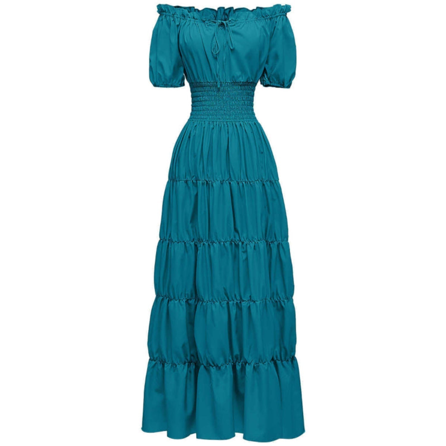 Aiza – Classic Corset Long Retro Maxi Dress