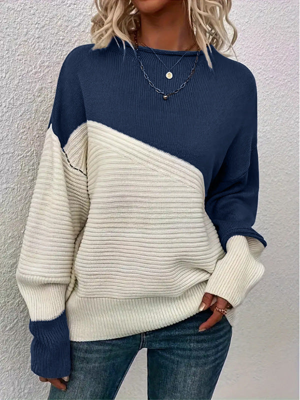 Kara - Casual Long Sleeve Round Neck Sweater