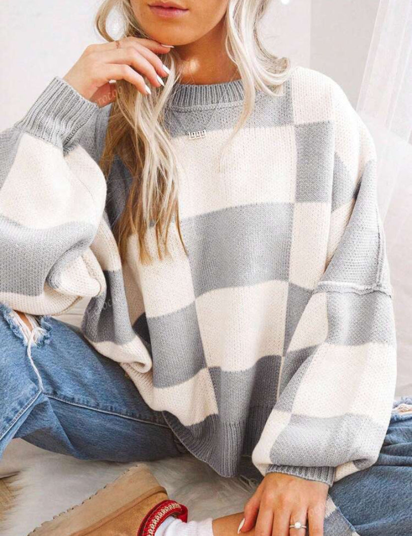 Pilda - Casual Long Sleeve Loose-Fit Sweater