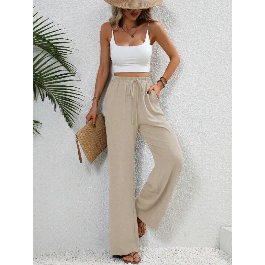 Fisha – Classic High Waist Wide Leg Trousers