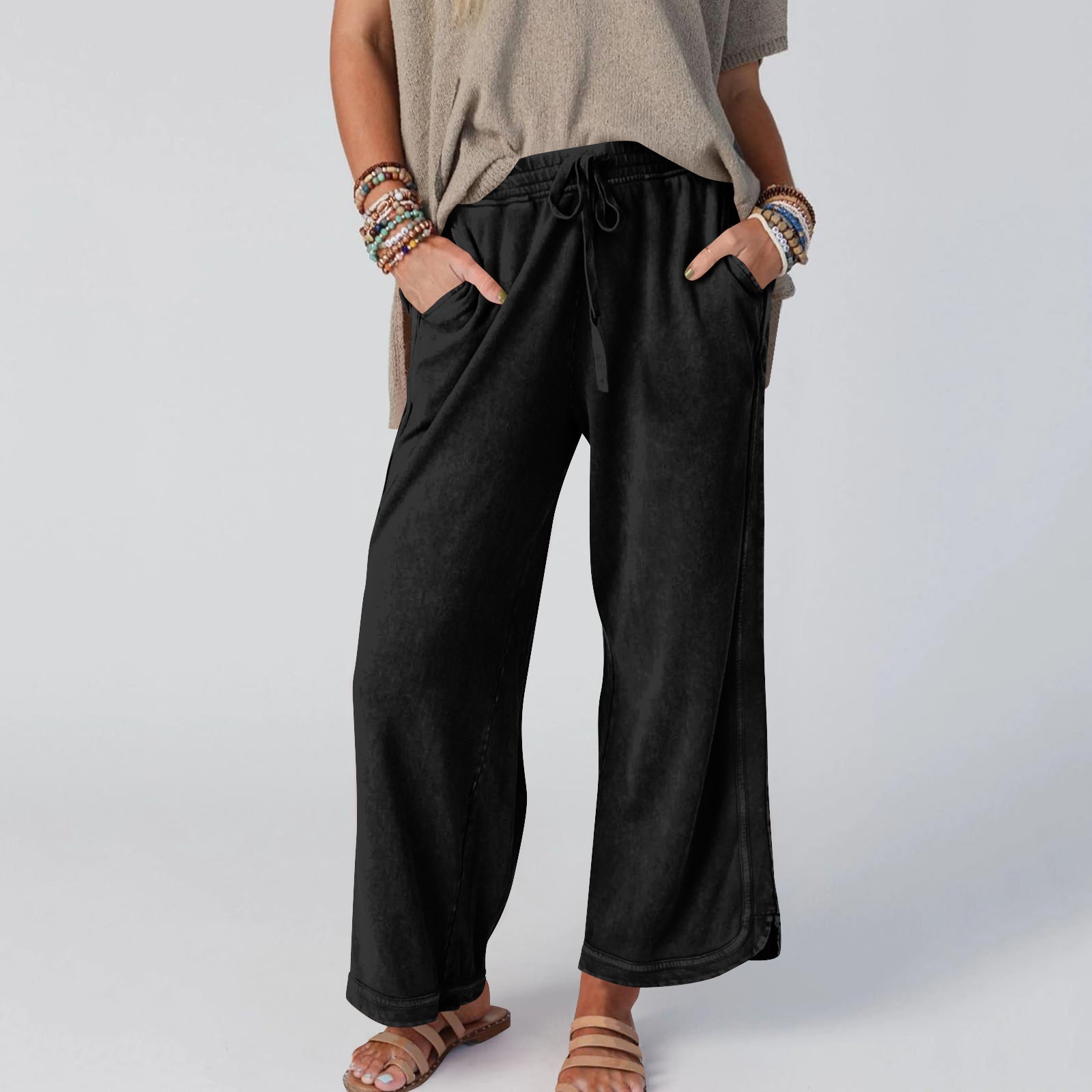Chipy - Vintage Wide Leg High Waist Pants