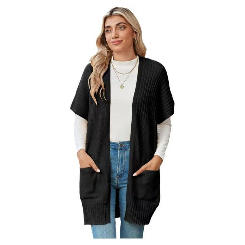 Cassava - Lightweight Open-Front Knit Cardigan