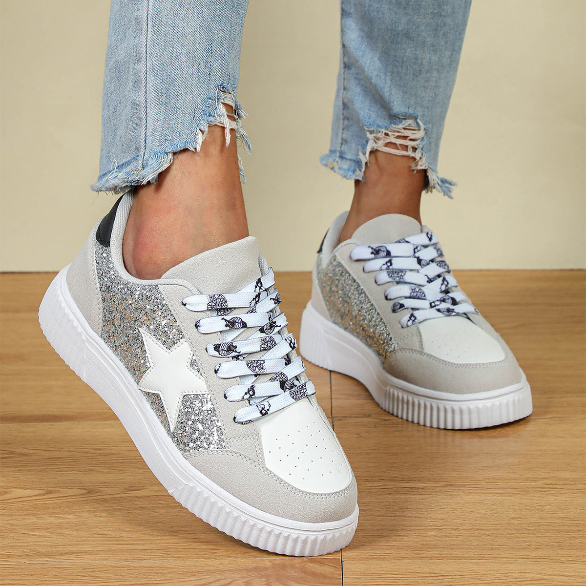 Hako - Classy Lace-Up Low Top Running Sneakers