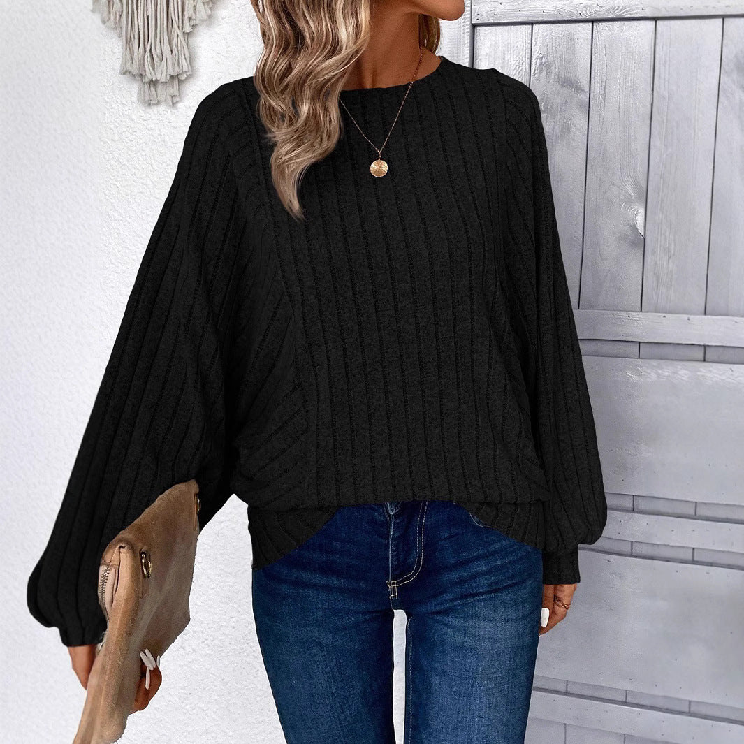Tiana - Casual Loose Fit Long Sleeve Blouse
