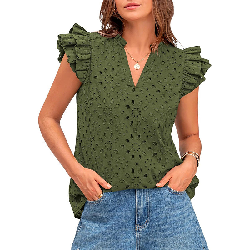 Avessa – Comfy Daily Cap Sleeve Summer Boho Top