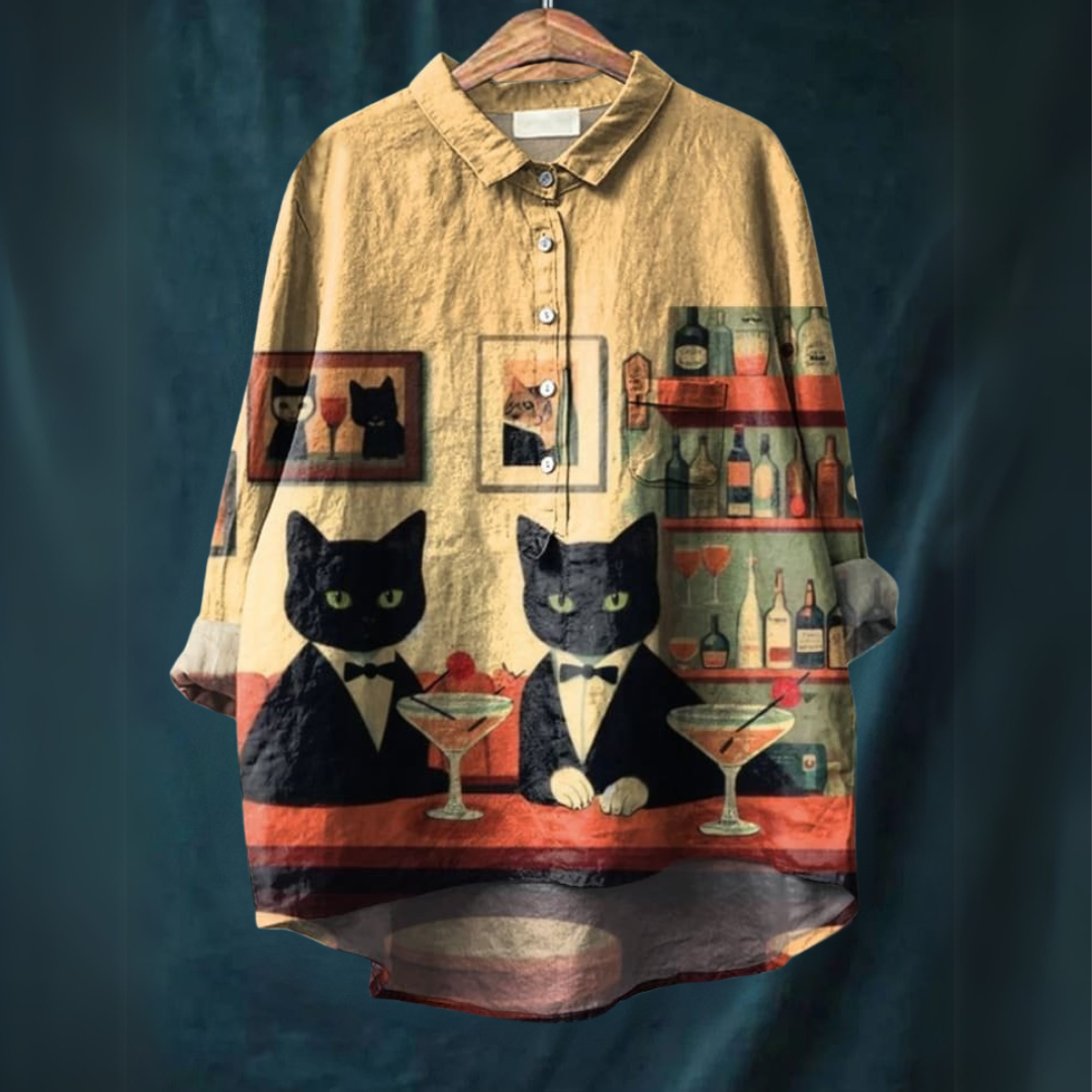 Lucia - Cat Art Shirt