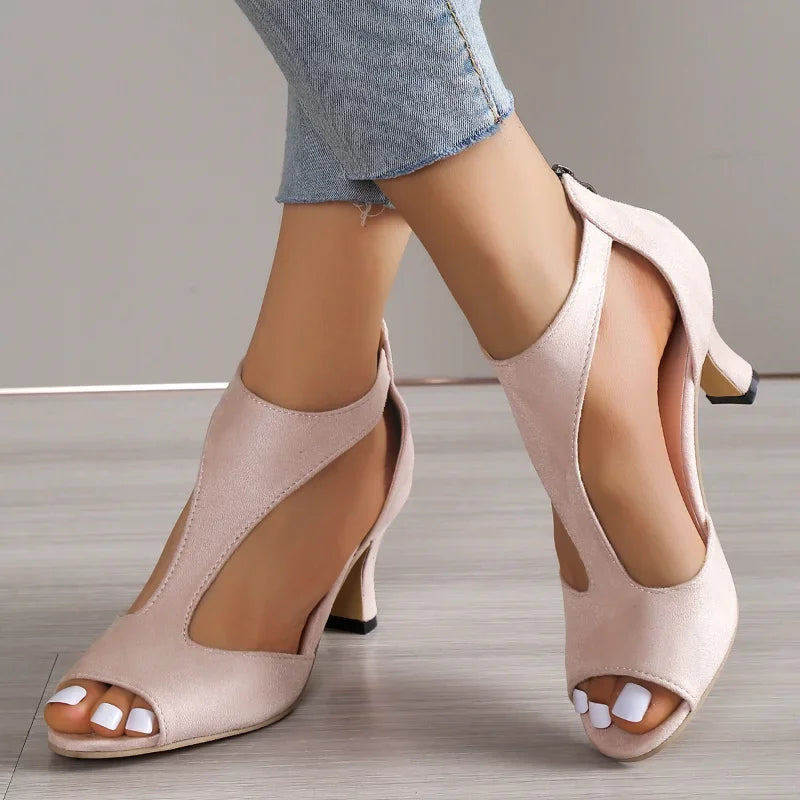 Alana – Sleek Open-Side Heels
