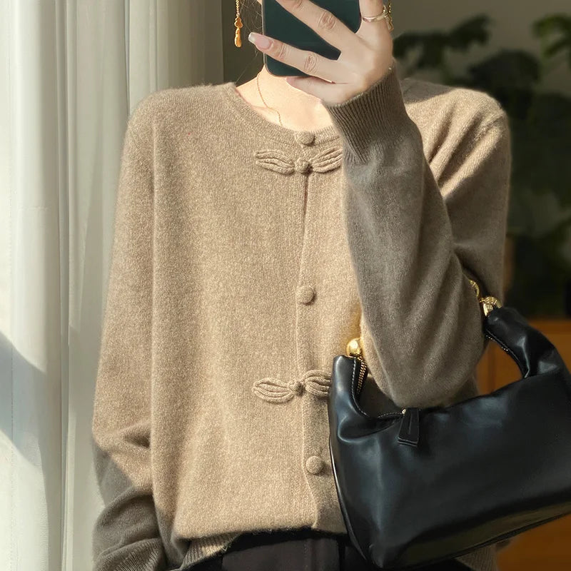 Bella - Chic Bow Cardigan