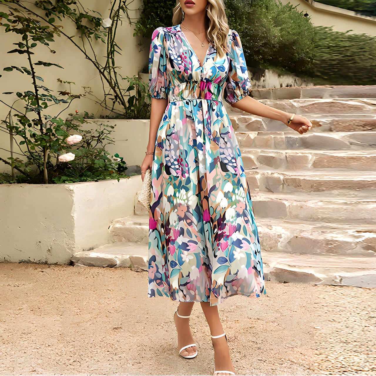 Annelie – Daydream Floral Midi Dress