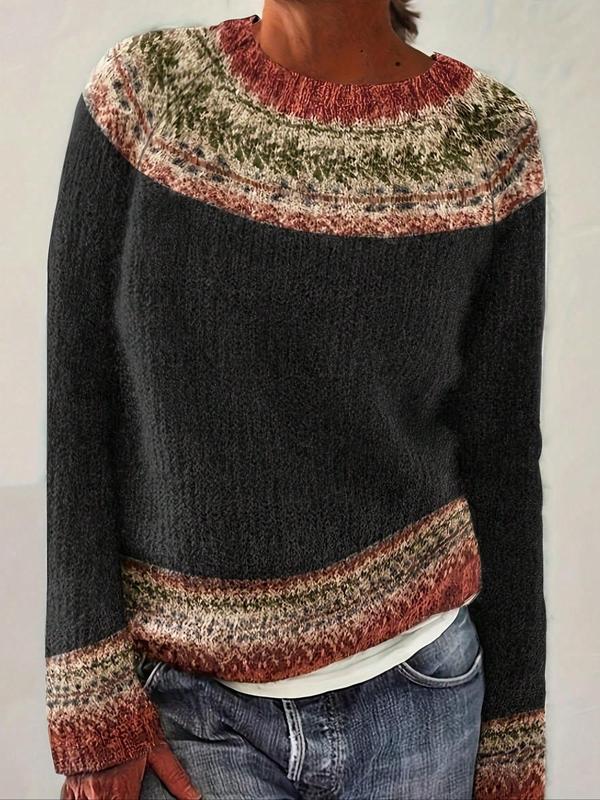 Skylar - Chic Ethnic Sweater Knitwear