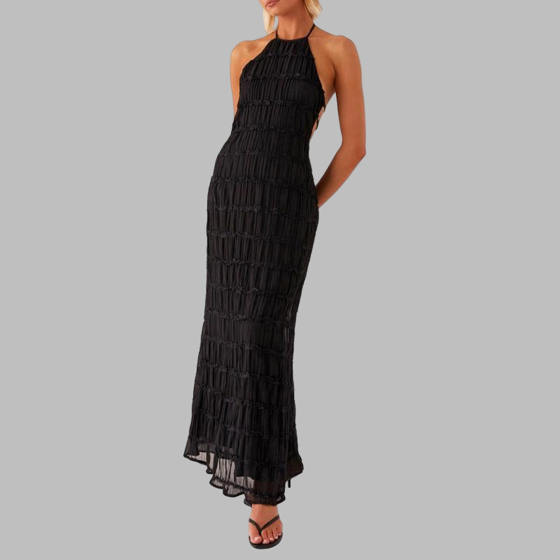 Lunet - Elegant Sleeveless Backless Bodycon Maxi Dress