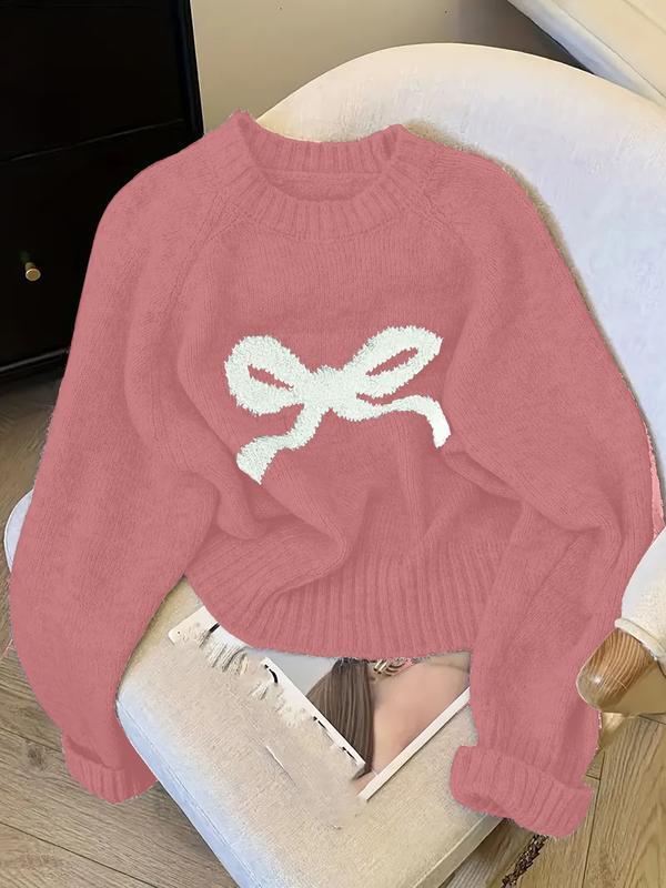 Cora- Elegant Bow Knit Sweater for Autumn & Winter Autumn